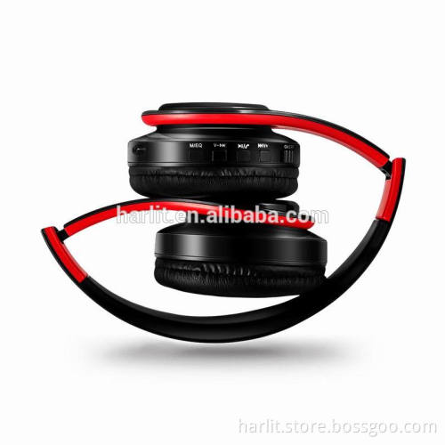 New Stylish Stereo Bluetooth 4.0 Headphones With Microphone And 3.5mm Aux Hand Free SD Card FM Radio